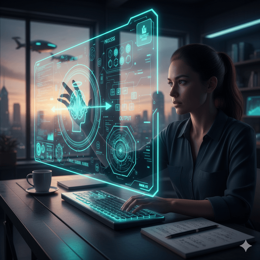 Exit sign with arrow